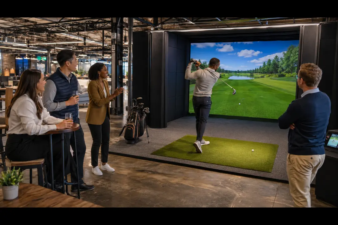 corporate team golf event